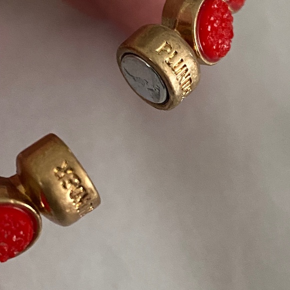 Plunder Red Druzy Magnetic Bracelet Goldtone - Picture 2 of 14